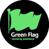 Circle Green Flag Logo